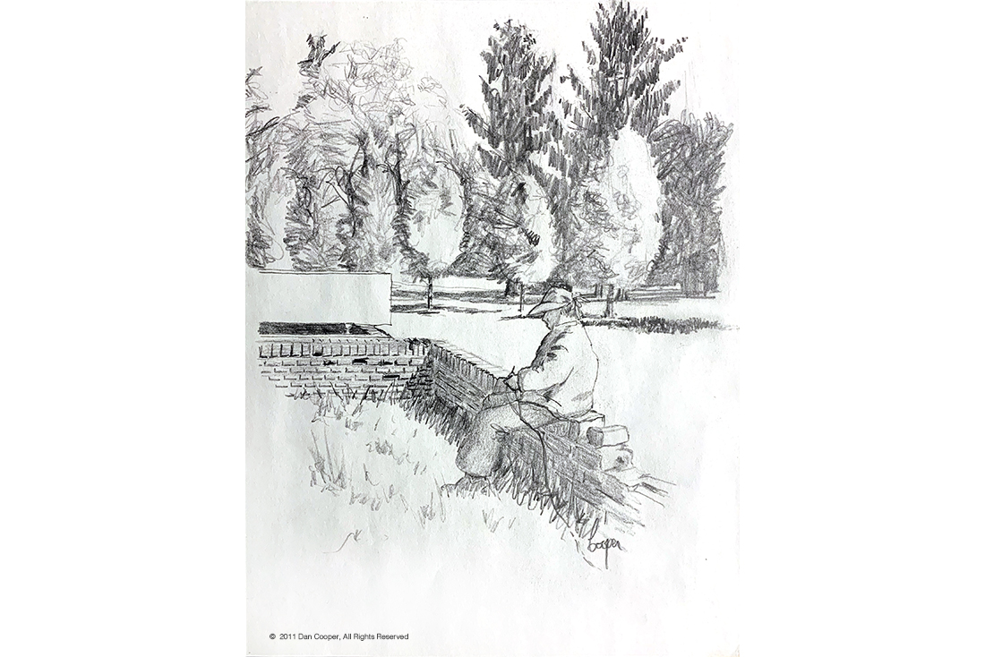 Drawing in Holliday Park